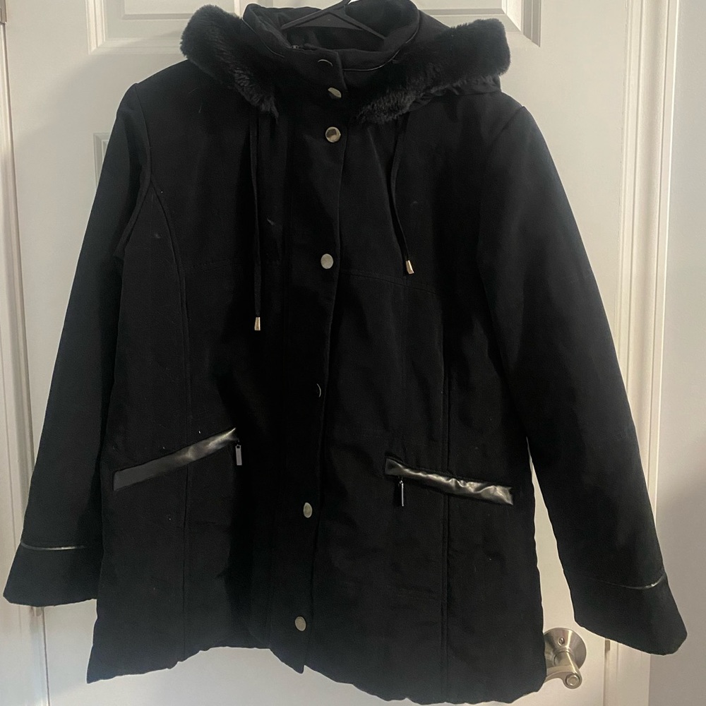 Black Winter Coat - image 1